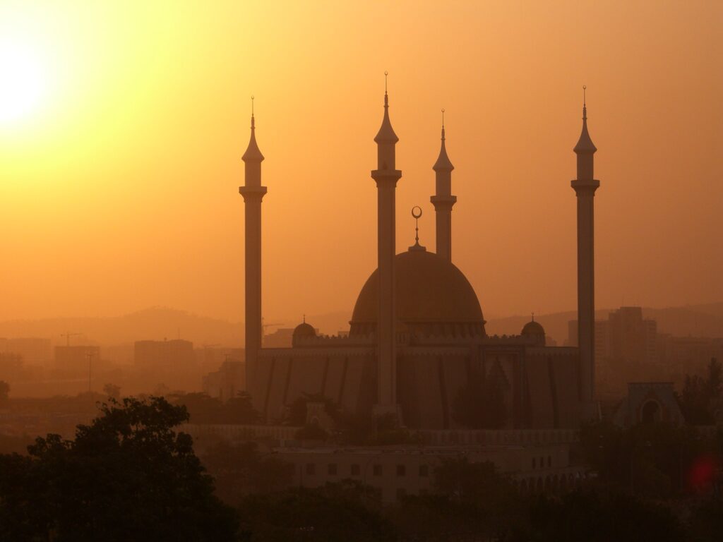 Mosque in Abuja, Nigeria by Kipp Jones