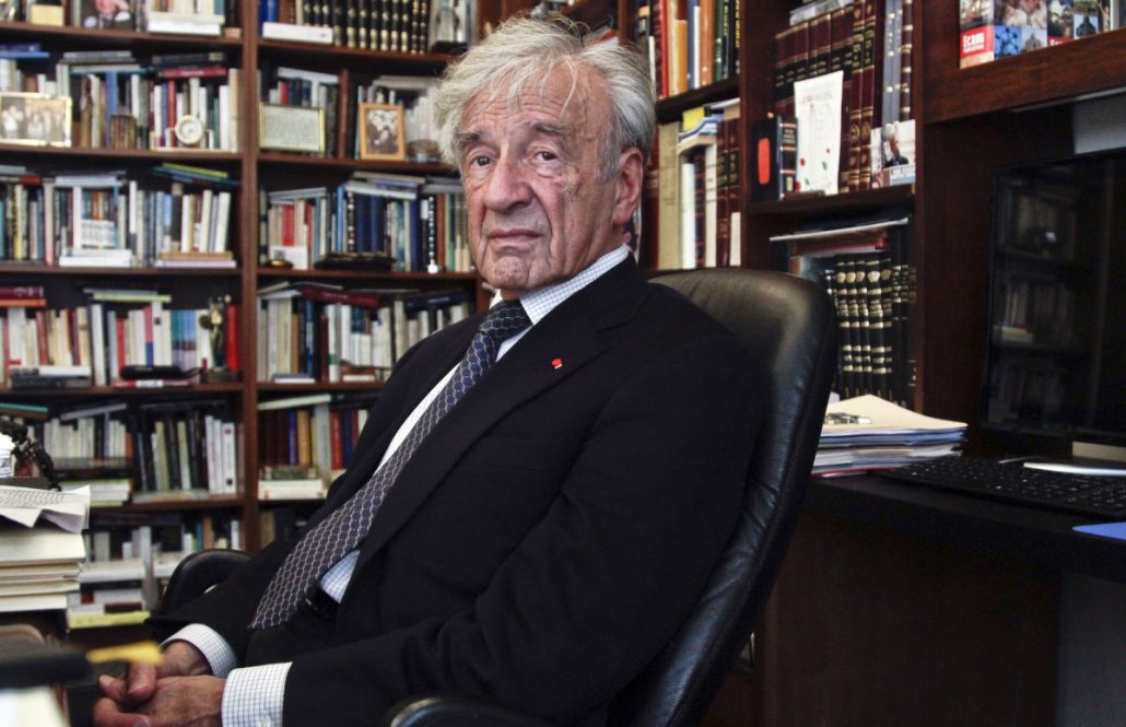 Elie Wiesel, 83, in his office in New York. (AP Photo/Bebeto Matthews)