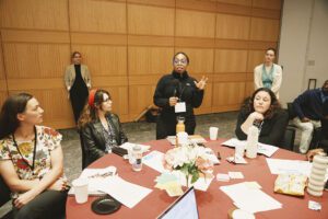 Kimberly Tiedeken Director of Diversity, Equity, & Inclusion, Princeton University poses a question