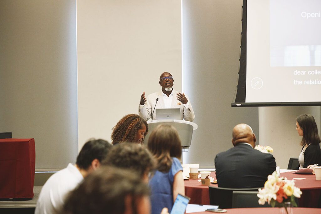 Tanenbaum CEO Rev. Mark Fowler shares opening remarks